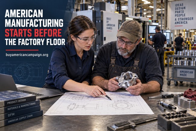 American manufacturing starts before the factory floor editorial graphic