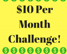 Our $10 Per Month Challenge