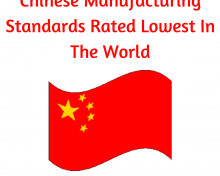 Chinese Manufacturing Standards Rated Lowest In The World
