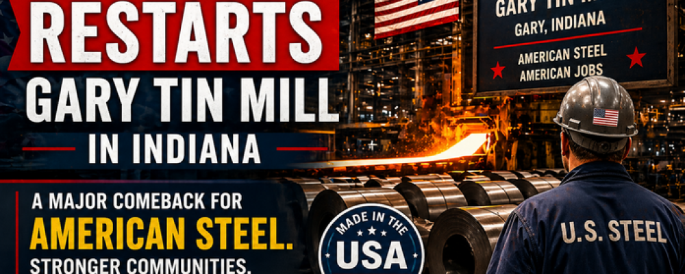 American Steel Comeback: U.S. Steel Restarts Gary Tin Mill, Adds 225 Jobs in Indiana