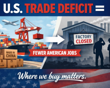 The U.S. trade deficit surged in November, highlighting how shifts in imports and exports can directly affect American manufacturing, domestic production, and manufacturing jobs.