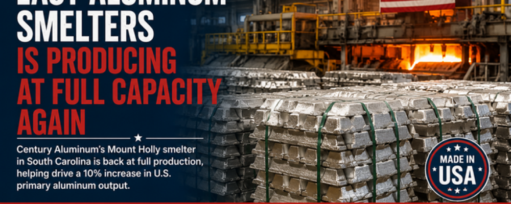 One of America’s Last Aluminum Smelters Is Producing at Full Capacity Again