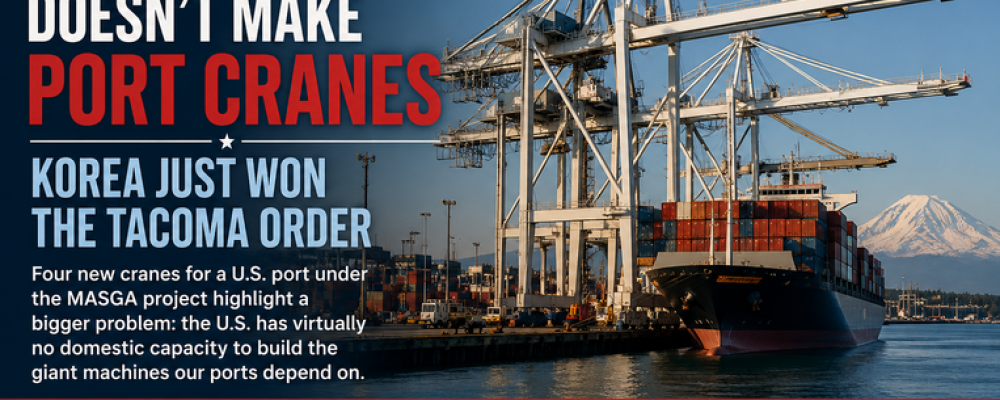 America Doesn’t Build the Giant Cranes That Keep Our Ports Running