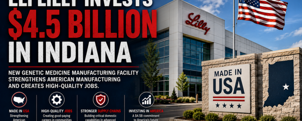 Eli Lilly Just Invested $4.5 Billion in Indiana — And It Signals Something Bigger About American Manufacturing
