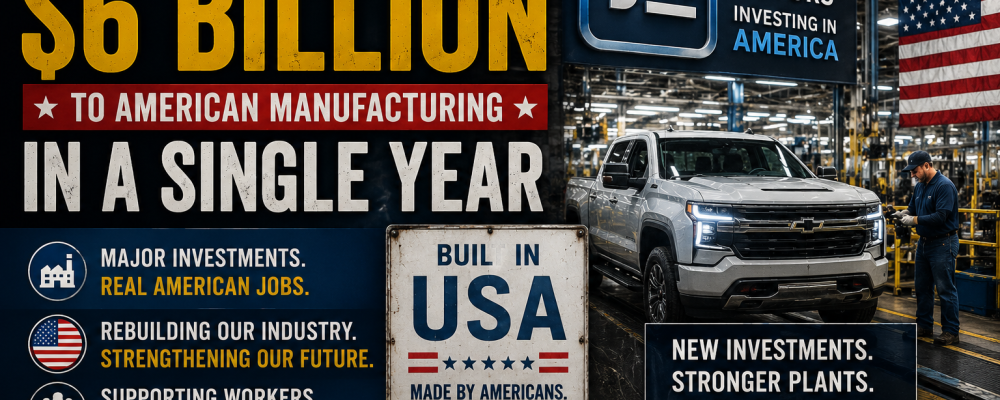 GM Just Committed $6 Billion to American Manufacturing — And That Says a Lot About Where the Economy Is Headed
