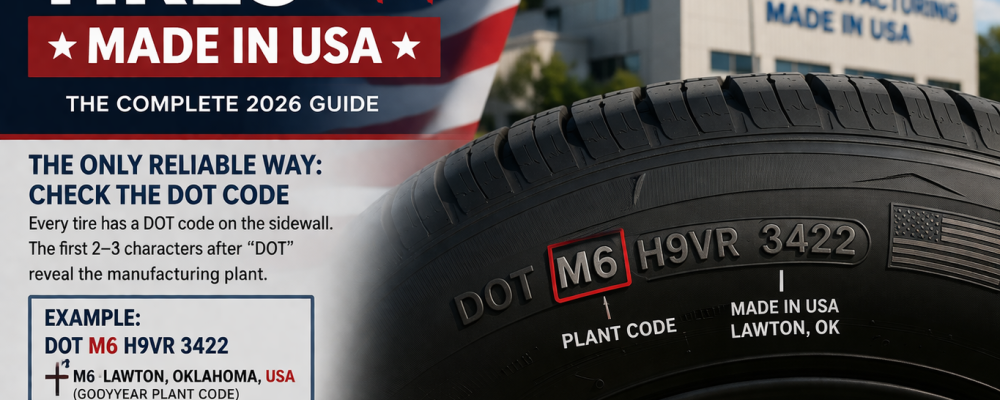 Tires Made in USA (2026 Guide) — How to Check DOT Codes + Best Brands