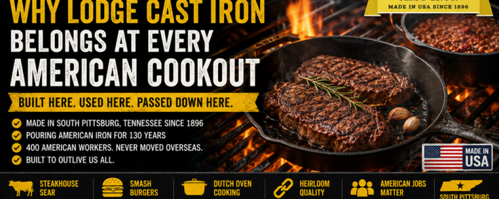 Fire Up the Grill: Why Lodge Cast Iron Belongs at Every American Cookout