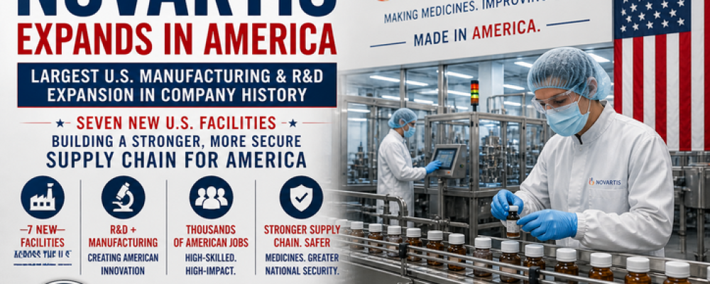 Novartis Just Locked In Its 7th American Factory — The Biggest U.S. Expansion in the Company’s History